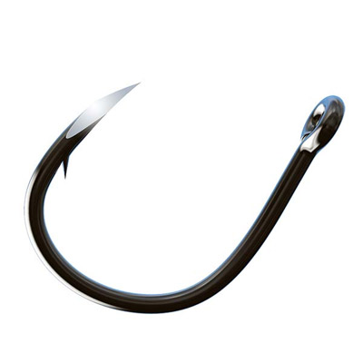 Trokar Extreme Saltwater Live Bait Hook Plat Black Non-Offset 14Pk 1/0